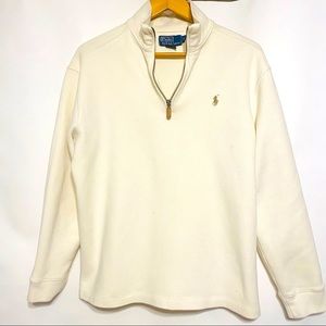 Polo By Ralph Lauren Mens 1/4 Zip Up Sweater Size Large